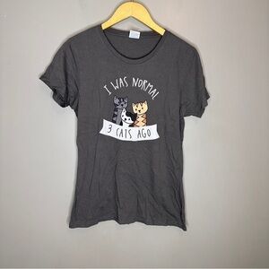 Port & company “I was normal 3 cats ago” Tshirt